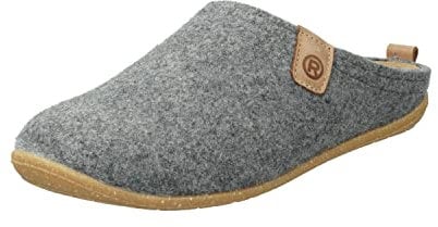 Rohde Damen Pantoffel Softfilz Hausschuh Wechselfußbett Tivoli-D 6860, Größe:41 EU, Farbe:Grau