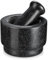Velaze Mortier en marbre solide de qualité supérieure pour herbes, épices, guacamole, 11,5 cm