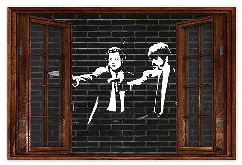 Pulp Fiction Graffitti H2090M_WB Poster, 90 x 60 cm