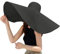 MoonWang Floppy Chapeau de Soleil, Noir, L/XXL Femmes