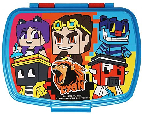 ILS I LOVE SHOPPING Fiambrera porta merienda caja sándwich box para niños (Lyon Gamer)