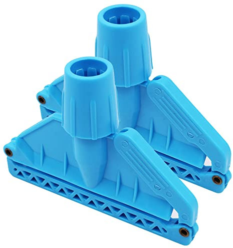 VOANZO 2PCS Kentucky Mop Head Clip for Secured Attachment Between Mop Heads Replacement and Kentucky Mop Handle -Blue