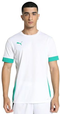 PUMA - teamGOAL Matchday Jersey, Camiseta de Futbol Adultos Unisex, PUMA White-Sport Green,