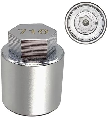 JEUCLEL 710 Wheel Locking Nut Key for Jeep Jer II, Wheel Lock Nut Scoket Adapter, Wheel Anti-Theft Lug Nut Removal Tool, Anti-Theft Screw Remover
