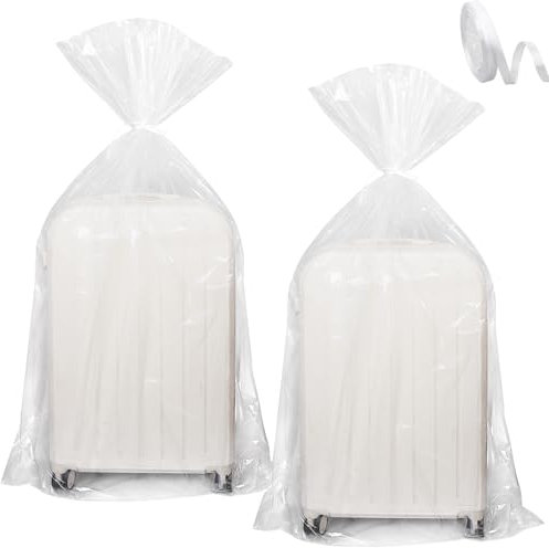 8Pcs 40x60 Inches Extra Large Clear Plastic Storage Bags Big Storage Bags with Ribbons, Giant Plastic Bags for Storage Suitcase Luggage Bedding Duvet Furniture
