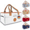 Baby Boo!® Wickel-Organizer, Stilvolle Wickeltasche mit abnehmbaren Henkel und vielen Fächern, Faltbare Wickel Caddy für Kinderwagen, Praktischer Baby Organizer in 5 Farben (Weiß)