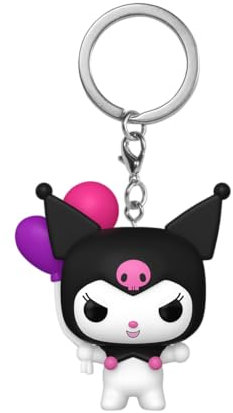 Funko Pop! Keychain: HK - Kuromi - (BLN) - Hello Kitty - Neuartiger Schlüsselanhänger - Vinyl-Minifigur Zum Sammeln - Strumpffüller - Geschenkidee - Offizielle Handelswaren - Cartoons Fans