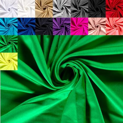 Badestoff Meterware Uni - Bikinistoff, Funktionsstoff - Badeanzug Stoff - Jerseystretch, Sportstoff - Stretchstoff, Tanzstoff, Funktionsjersey *ab 50cm, Farbe: 025 grün