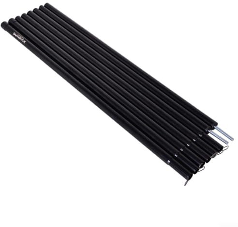 YUANGANG Postes de lona para tienda de campaña, telescópicos universales ajustables, de aluminio, accesorios para tienda de campaña (negro), 9DT3O72S219UXXASKE6BI3ZK8W36L