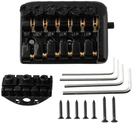 Headless Guitar Bridge, Zinklegierung + Eisen-Material, zuverlässige Leistung (A)