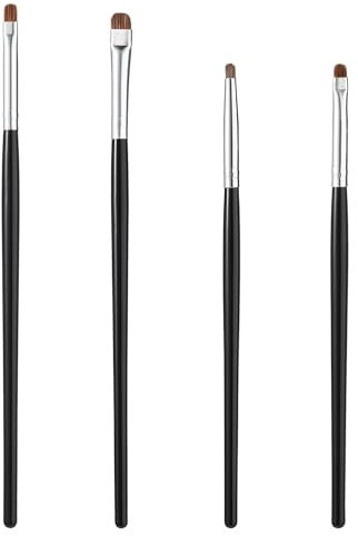 Eyeshadow Brush Set, 4Pcs Professional Concealer Brush Eye Makeup Brush Soft Hairs Brush for Powder Eyeliner Brush Mini Smudge Brush Concealer Brush Highlighting Brush