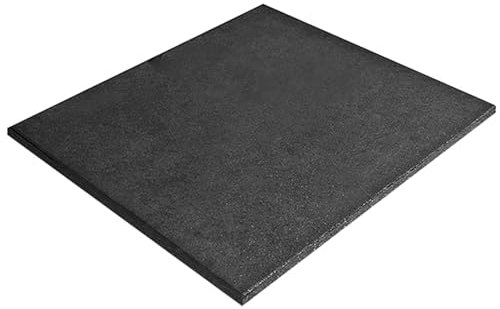 G5 HT SPORT Pavimentazione Antitrauma Antiscivolo | Pavimento Gommato Palestra 100x100cm [Spessori 2 cm e 0.8] Box Allenamento, Palestre e Aree Fitness | Grana Media (100 * 100 * 0.8 CM [SPESSORE])