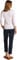 Tommy Hilfiger Women's New Cody Slim Boat-NK 3/4SLV WW0WW40589 S/S Knit Tops, White (Light Pink/Ecru STP), M