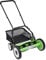 banborba Hand Push Lawnmower, 5-Blade Cordless Manual Reel Lawn Mower with 40.6cm Cutting Width, Adjustable Cutting Height Grass Cutter with Grass Catcher, Walk-Behind Lawn Mower for Yard Garden