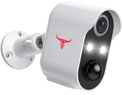 Aiwit 1080p Wireless Security Camera, Indoor/Outdoor Surveillance Bullet Cam, Live View, AI Human Detection, Night Vision, 2-Way Audio, IP65 Waterproof, Cloud Storage (2 Spotlights)