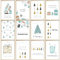 BIROYAL Weihnachtskarten mit Umschlag Set (12 Stück) | Weihnachts Klappkarten | Weihnachtskarte Weihnachtspostkarten Christmas Postkarte mit Umschlägen für deine Weihnachtsgrüße, weißer Hintergrund