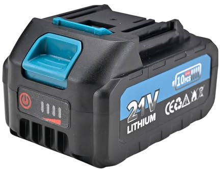 RINOXAR Batteria per Mini Motosega da 6-8 Pollici e Tagliasiepi, 21V, 4000mAh, Compatibile con PowerCut X7, PowerCut X9, PowerCut X9 Pro, TrimCut PRO