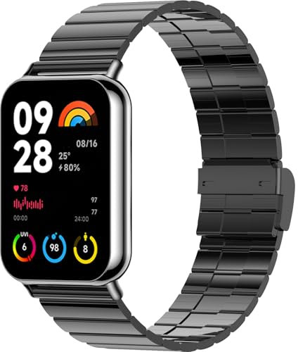 Harikiri Armband für Xiaomi Smart Band 9 Pro/8 Pro/Redmi Watch 4 - Edelstahl Metall Armband für Mi Band