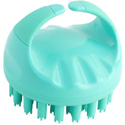 UTHCLO Meridianbürste Silikon Kopfhaut Massagebürste Für Shampoo Und Peeling Professioneller Kopfhautkamm Für Haarwachstum Und Stressabbau Im Salon Und Zuhause Grün