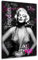 Kunstgestalten24 | Marilyn Monroe Vogue Black Pop Art Bild | Leinwand Bild | Wohnzimmer bilder | Wandbilder | Wanddeko | XXL Bilder auf Leinwand | Moderne Bilder | Hochwertige Kunstdrucke