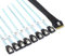 xiwai Slimline SAS 4.0 SFF-8654 8i 74-poliger Host Raid auf 8 SATA 7-poliges Ziel Datenübertragungs-Festplatten-Fanout-Raid-Kabel 1-auf-8-Splitter 1,0 m