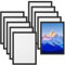 Comzantor 10 Pcs Cadre Photo Magnétiques A4, Cadre Photo Aimanté, Pochettes d'Information Autocollant, Cadres Diamond Painting, Cadres d'Affichage Magnetique, Pour Photos Documents Affiches (Noir)