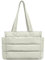 charlore Handtasche Damen Tote Bag, GroßE Wasserdichte Puffy Tote Bag Sporttasche Tragbarer Laptop UmhäNgetasche Mit FäChern und ReißVerschluss Trolley-Abdeckung füR Arbeit, Reisen, Fitness