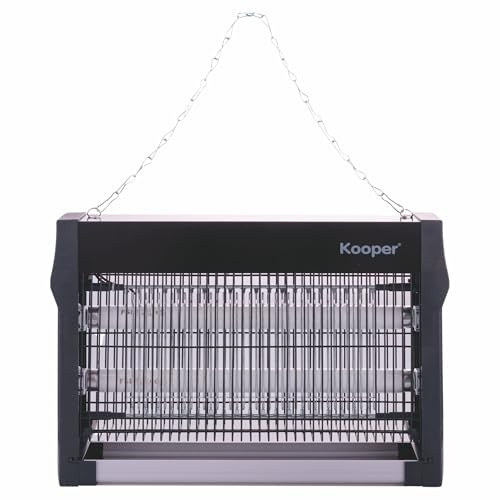 Zanzariera elettrica, copertura fino a 80 mq, vano di raccolta insetti 20 W, Kooper