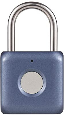Locker -Schloss, Fingerabdruck -Vorhängeschlossunterstützung Bis zu 20 Fingerabdruckgruppen LED -Indikatoren Fingerabdruckschloss für Fitnessstudio, Sport, Fahrrad, Schule, Zaun und Lagerung