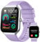 Montre Connectée Femme Homme, 1.96 HD Smartwatch avec Appel Bluetooth, Montre Connectee Etanche IP68, 113+ Sportifs/Podometre/Fréquence Cardiaque/Sommeil, Montre Intelligente pour Android iOS, Violet