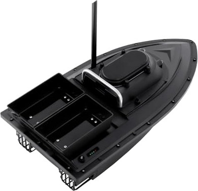 Köderboot RC 500M Fischerköder Futterboot Baitboat Fischfinder 500m RC Fischk der Boot Futterboot Bausatz Futterboot Köderboot Angelköderboot Baitboat,mit Anzeigeleuchten,Praktischer Griff,Drei-Blatt