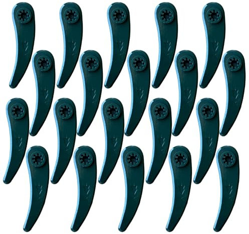 Reborn-France Lot de 20 Lames Durablade en Plastique – Compatibles Bosch Art 23-18 LI, Art 26-18 LI, 1083-B3-0009 – Lames Coupe-Bordure de Remplacement Robustes et Flexibles