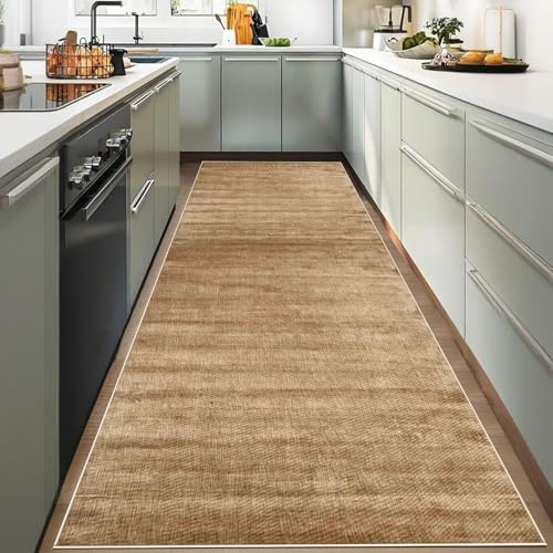 YUEAENK Teppich Läufer Flur 110 x 200 cm Küchenläufer rutschfest Waschbarer Teppich im Eingangsbereich Outdoor Teppich Teppiche für Bettvorleger Matte Schlafzimmer