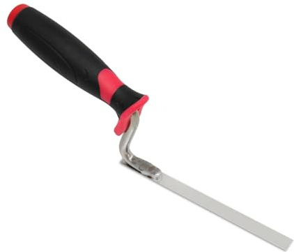 Fugenkelle Edelstahl Rostfrei – Profi Maurerkelle für Schmale Fugen – Ergonomischer Griff – Fugeneisen für Mauerwerk & Fliesen – Breite: 10mm