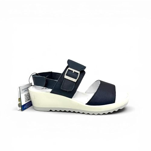 ENVAL SOFT 1282911 Damen-Sandale mit Keilabsatz, blau, 38 EU