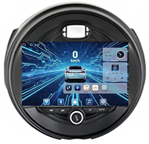 CCLXWY Android 16 Radio de Coche de Autoradio para BMW Mini One F56 2014-2016, 9 Pulgadas Radio De Coche con Pantalla Táctil FM RDS Mirror Link Control De Volante BT Manos Libres Call