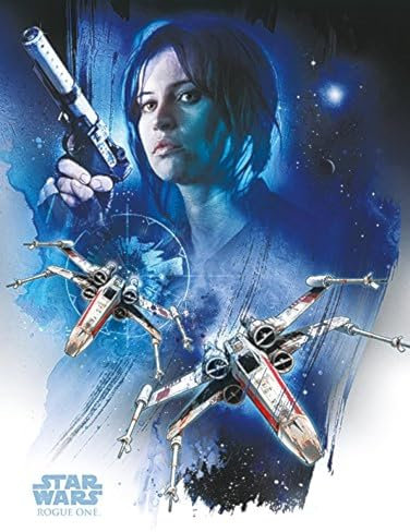 Star Wars Rogue One Jyn & X-Wings, 60 x 80 cm, Leinwanddruck