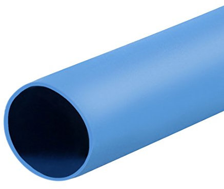 sourcing map Heat Shrink Tubing 1/8(3mm) Dia 2:1 Heat Shrink Tube Wrap Cable Sleeve 1m Blue
