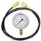 Hydraulisches Manometer-Set, hydraulischer Druckprüfer M16 x 2-BSP1/4 + 0 ~ 400 Bar/6000 PSI Hydraulikschlauch-Testpunkt-Kupplung, 1,5 m Schlauchdruckprüfanzeige