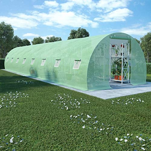 vidaXL Gewächshaus 36 m² Treibhaus Tomatenhaus Pflanzenhaus Frühbeet Garten
