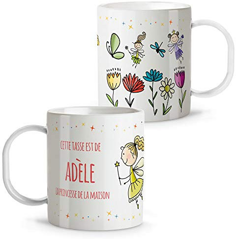 Tasse Personnalisée au Prénom. Rentrée Scolaire Fille Garçon. Plastique. Divers modèles. Fées