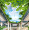 3D Tapete 3D-Decke Fototapeten Himmel Wolke Weiße Taube Tapete Für Wände Decke Stereoskopische 3D Wallpaper-150 * 105Cm