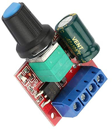 5V-28V 5A PWM DC-Motor Drehzahlsteller Motortreiberschalter Einstellbarer Spannungsregler Voltregler LED Dimmer