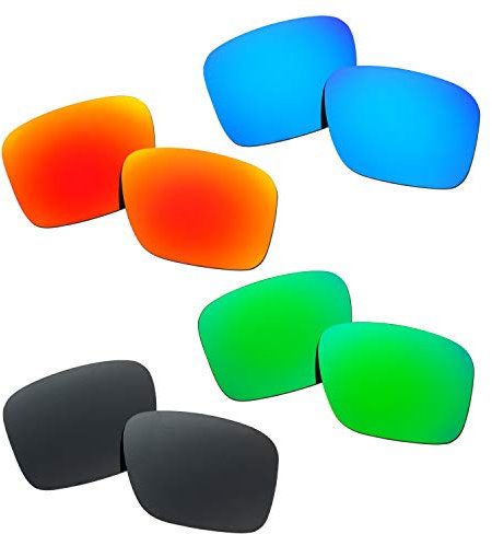 SOODASE Pour Oakley Holbrook XL Des lunettes de soleil Rouge/Bleu/Noir/Vert Verres de remplacement polarisés