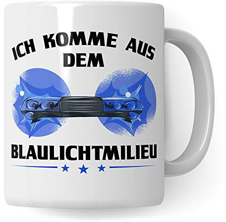 Pagma Druck Polizei Tasse, Polizist Geschenk, Becher Geschenkidee für Polizisten Kaffeetasse, Ausbildung Streifenpolizist Kripo Beamter Police Kaffeebecher lustig