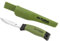 Altuna Puñal Multiusos - Modelo 8455 - Hoja Dentada 10 cm - 21,5 cm de Longitud - Acero Inoxidable - Incluye Funda y Abrechapas - Color Negro y Verde - Accesorios y Mantenimiento