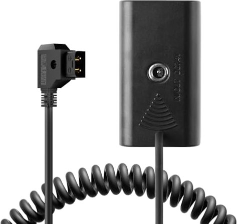 Alvin's Cables NP F550 Dummy Battery to D-Tap Coiled Power Cable for Sony F570 F970 Atomos Shinobi Ninja Monitor Smallhd Focus 7 Upgraded