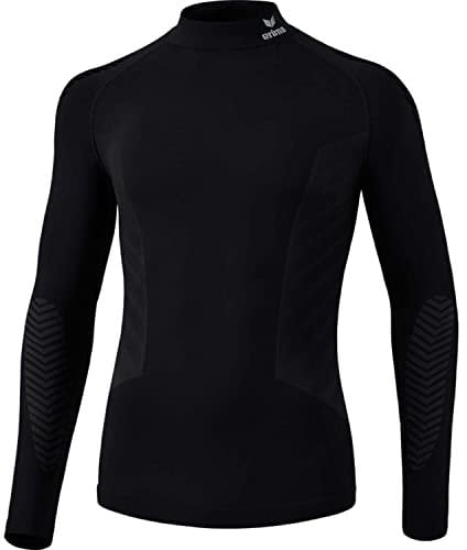 Erima Unisex Athletic Longsleeve 2.0 Turtleneck Funktionsunterwäsche, Schwarz, XL EU