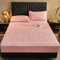 HAIBA Mikrofaser Gesteppte Matratzenauflage Matratzenschoner Unterbett - - atmungsaktiv, wärmeregulierend - Bettauflage Matratzenschutz Soft-Topper,Rosa,200x220cm+28cm