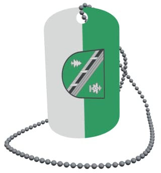 U24 Dog Tag Erkennungsmarke ID Tag an Kette Flagge Deutsch-Griffen (Kärnten) Alu 30 x 50 mm